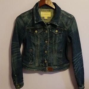 Anthropologie Pilcro cropped denim jacket S